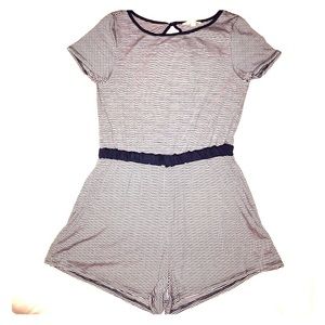 NWOT Open Back Striped Romper
